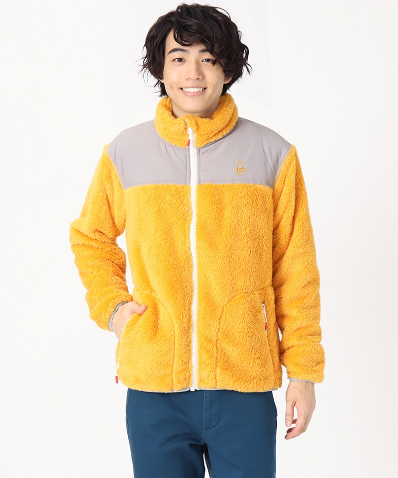 Elmo Fleece Jacket/エルモフリースジャケット(アウター／フリース)(M Yellow/Gray): ジャケット｜アウター|CHUMS( チャムス)|アウトドアファッション公式通販