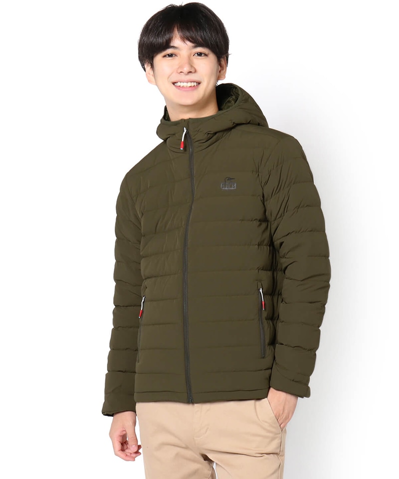 4 Way Stretch Down Parka 4ウェイストレッチダウンパーカー ダウンジャケット ベスト M Green ジャケット アウター Chums チャムス アウトドアファッション公式通販