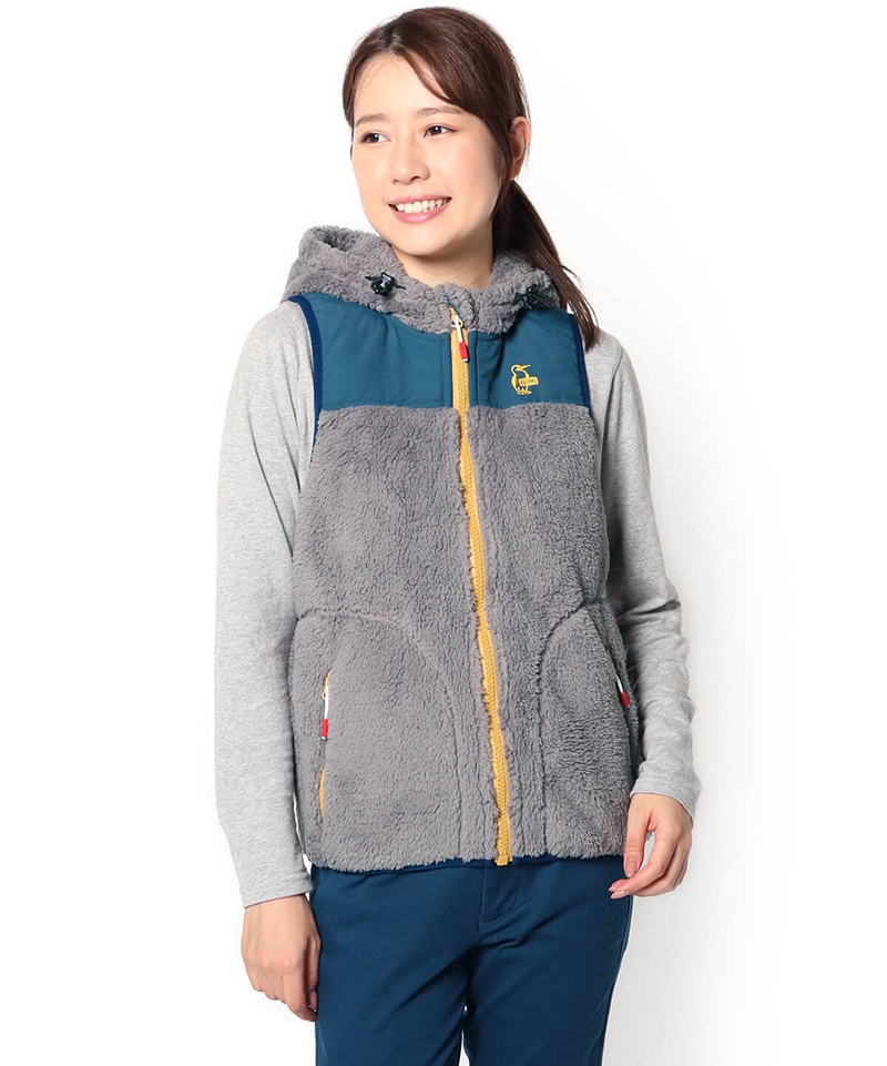 Elmo Fleece Vest エルモフリースベスト アウター フリース M Navygreenbd Navy ジャケット アウター Chums チャムス アウトドアファッション公式通販