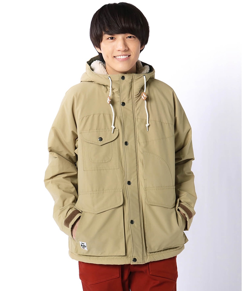 Camping Boa Parka キャンピングボアパーカー マウンテンパーカー アウター M Beige ジャケット アウター Chums チャムス アウトドアファッション公式通販