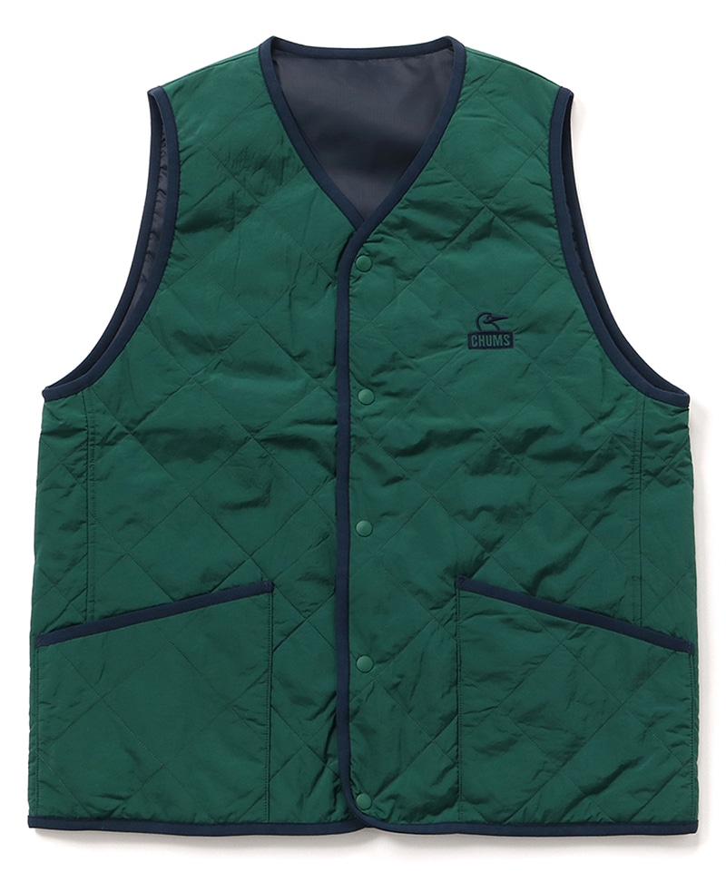 Kapok Quilting Reversible Vest(カポックキルティングリバーシブルベスト(ダウンジャケット｜アウター))