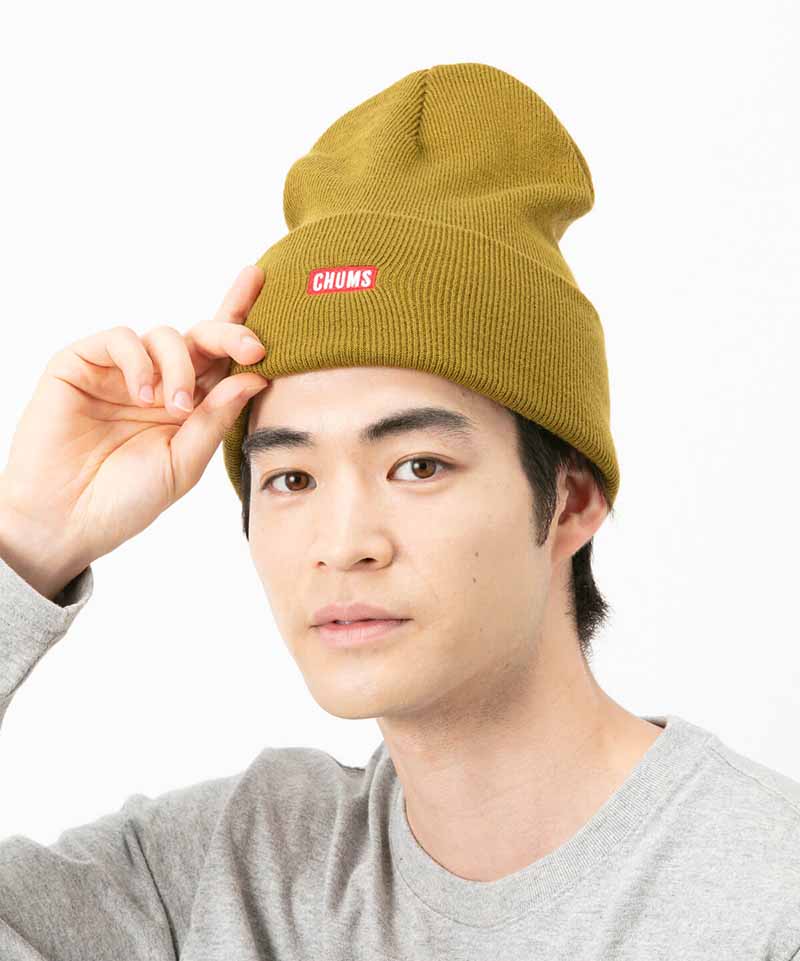 Knit Cap Chums Logo ニットキャップチャムスロゴ 帽子 ニット帽 Free H Gray 帽子 Chums チャムス アウトドアファッション公式通販