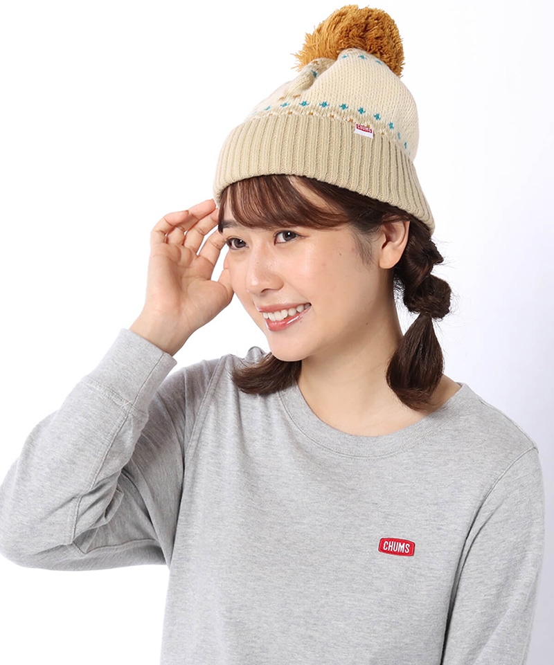 Booby Cyclone Knit Cap ブービーサイクロンニットキャップ 帽子 ニット帽 Free Navy 帽子 Chums チャムス アウトドアファッション公式通販