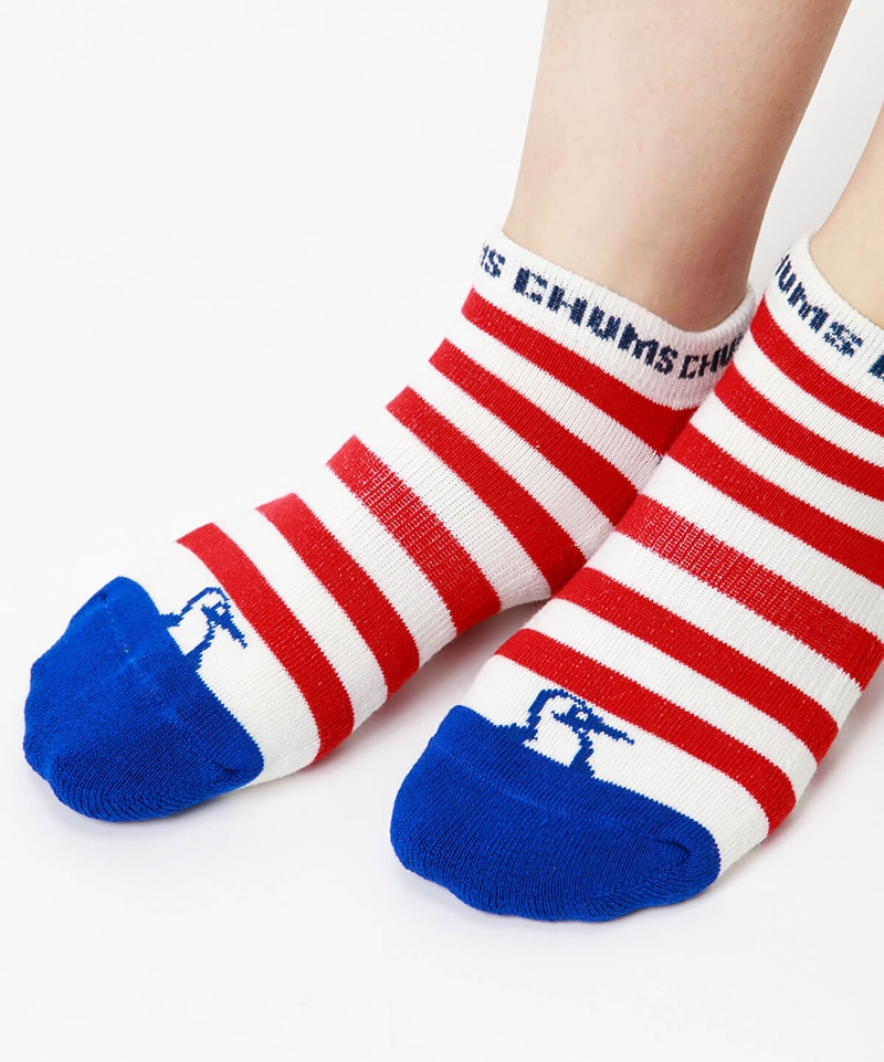 3P Border Ankle Socks/3Pボーダーアンクルソックス（ソックス/靴下）(M カラーなし):  フットウェア|CHUMS(チャムス)|アウトドアファッション公式通販