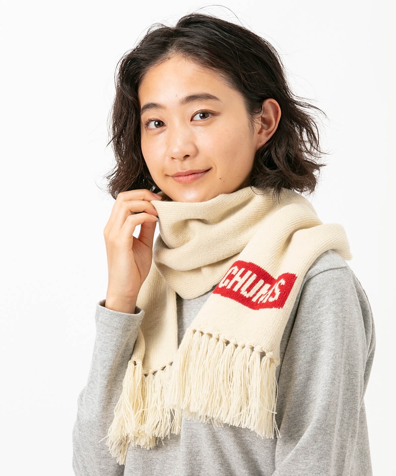 Cyclone Knit Muffler サイクロンニットマフラー マフラー ニット Free H Gray 雑貨 小物 Chums チャムス アウトドアファッション公式通販