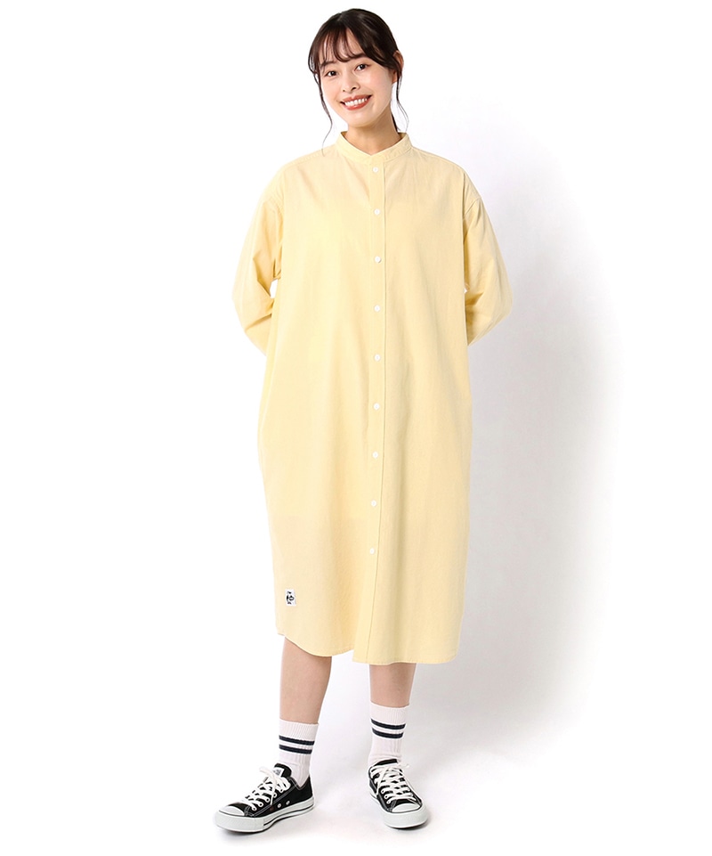 Hurricane Long One Piece ハリケーンロングワンピース ワンピース シャツ Womens M Moss ワンピース スカート Chums チャムス アウトドアファッション公式通販