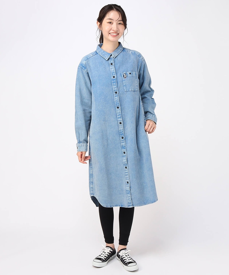 Garment Dyed Shirt One-Piece/ガーメントダイドシャツワンピース 