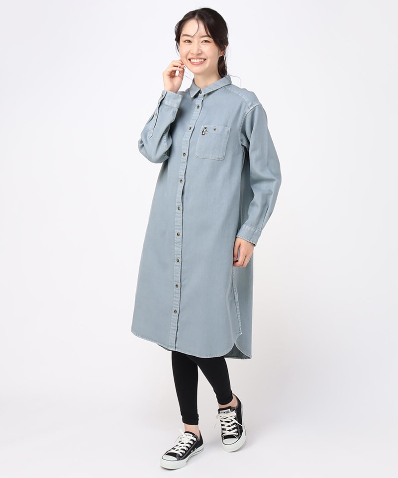 Garment Dyed Shirt One-Piece/ガーメントダイドシャツワンピース 