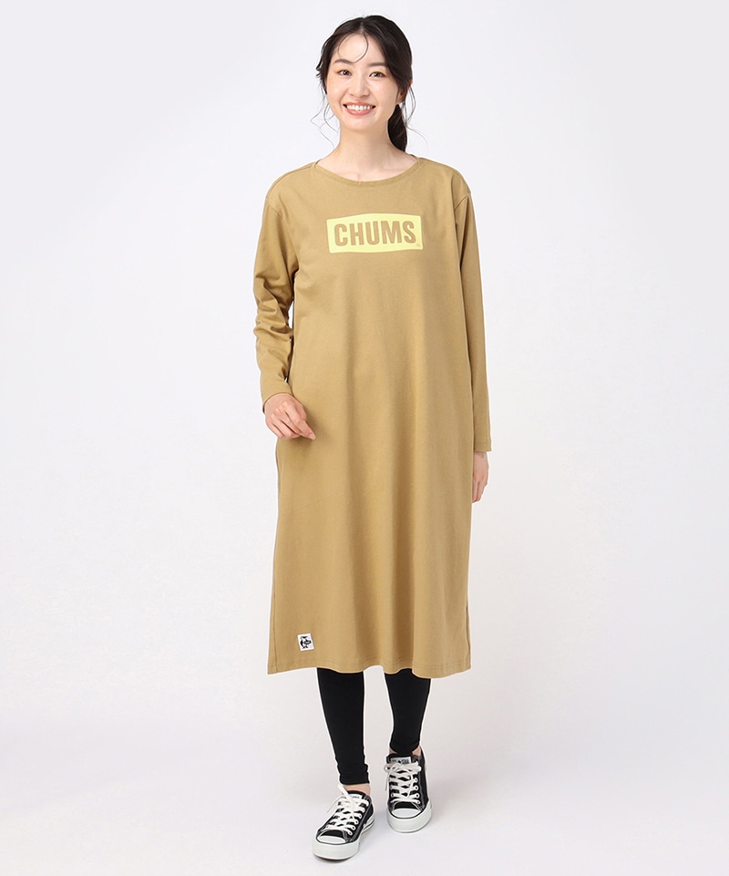 CHUMS Logo L/S T-Dress(チャムスロゴロングスリーブティードレス(ワンピース))
