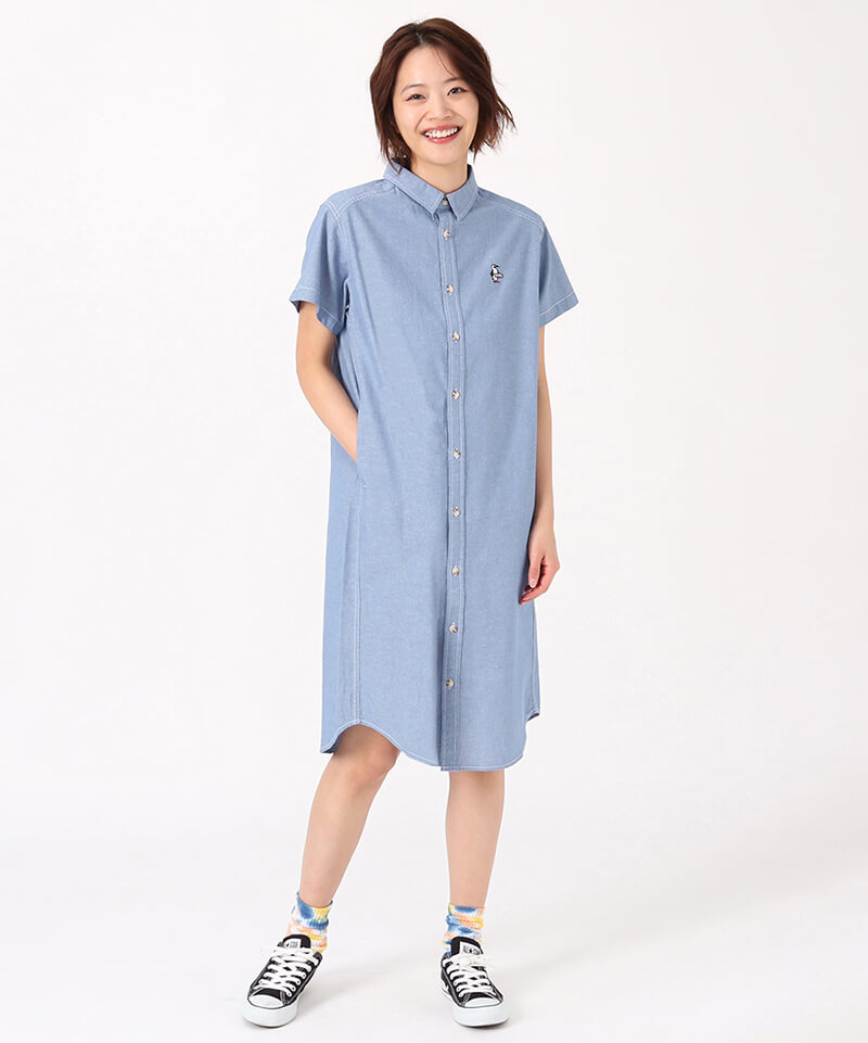 Yarn-Dyed Chambray S/S Dress/ヤーンダイドシャンブレーショートスリーブドレス(ワンピース｜シャツ)