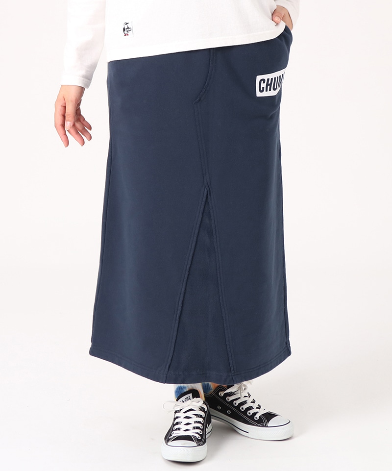 Remake Style Sweat Long Skirt(リメイクスタイルスウェットロングスカート(スカート｜ロングスカート))