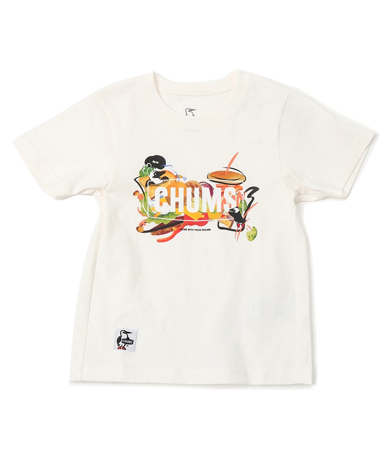 Kid's CHUMS Big Burger T-Shirt(キッズチャムスビッグバーガーTシャツ(キッズ｜Tシャツ))