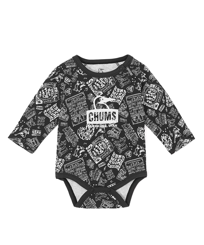 Baby Patterned L/S Gift Set(ベビーパターンドロングスリーブギフトセット(ベビー|ロンパース|スタイ))