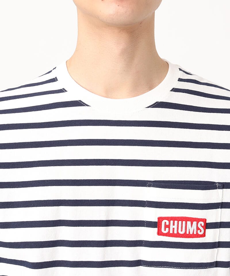 CHUMS Logo Pocket L/S T-Shirt(チャムスロゴポケットロングスリーブTシャツ(ロンT/ロングTシャツ))