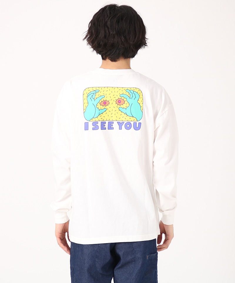 SAYORI WADA Oversized I SEE YOU L/S T-Shirt/サヨリワダオーバーサイズドアイシーユーロングスリーブTシャツ(ロンT/ロングTシャツ)