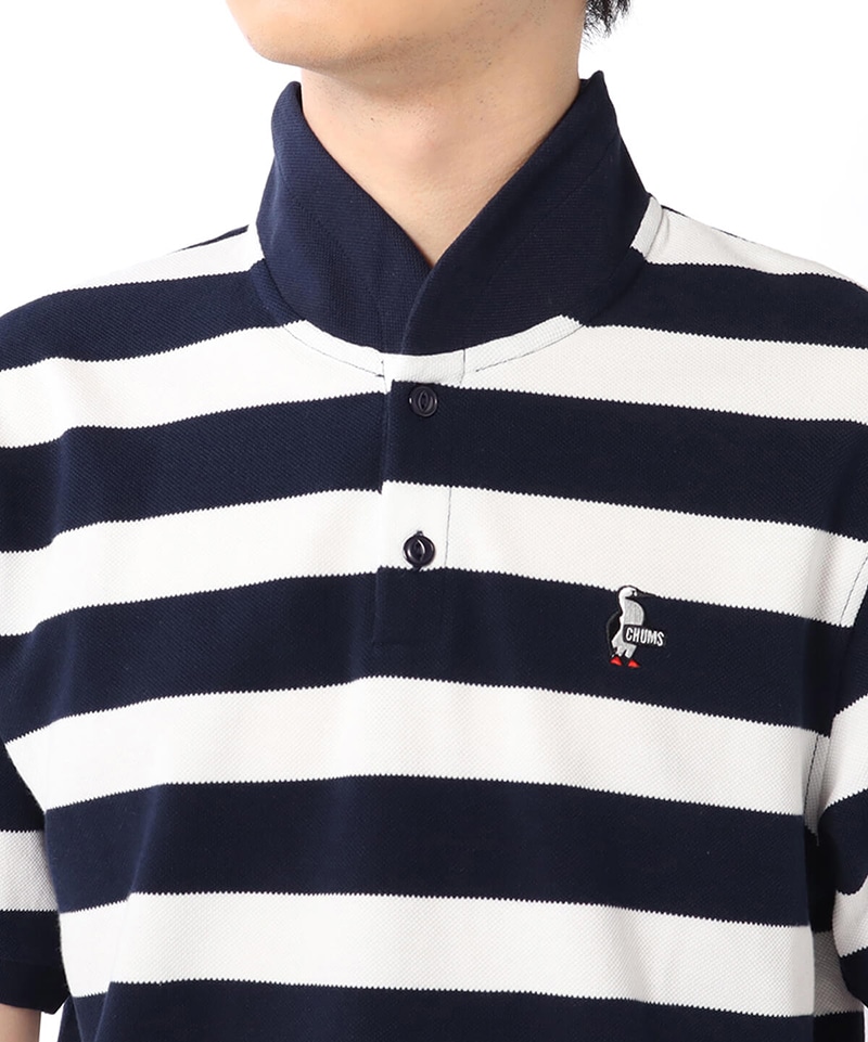 Booby Border Shawl Polo Shirt/ブービーボーダーショールポロシャツ(ポロシャツ｜トップス)(M Rainbow):  トップス|CHUMS(チャムス)|アウトドアファッション公式通販