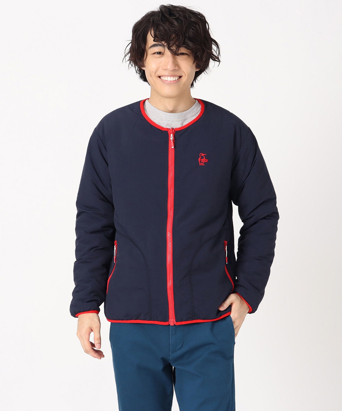 Elmo Fleece RV Blouson/エルモフリースリバーシブルブルゾン(フリースジャケット｜アウター)(M Black/Beige):  ジャケット｜アウター|CHUMS(チャムス)|アウトドアファッション公式通販