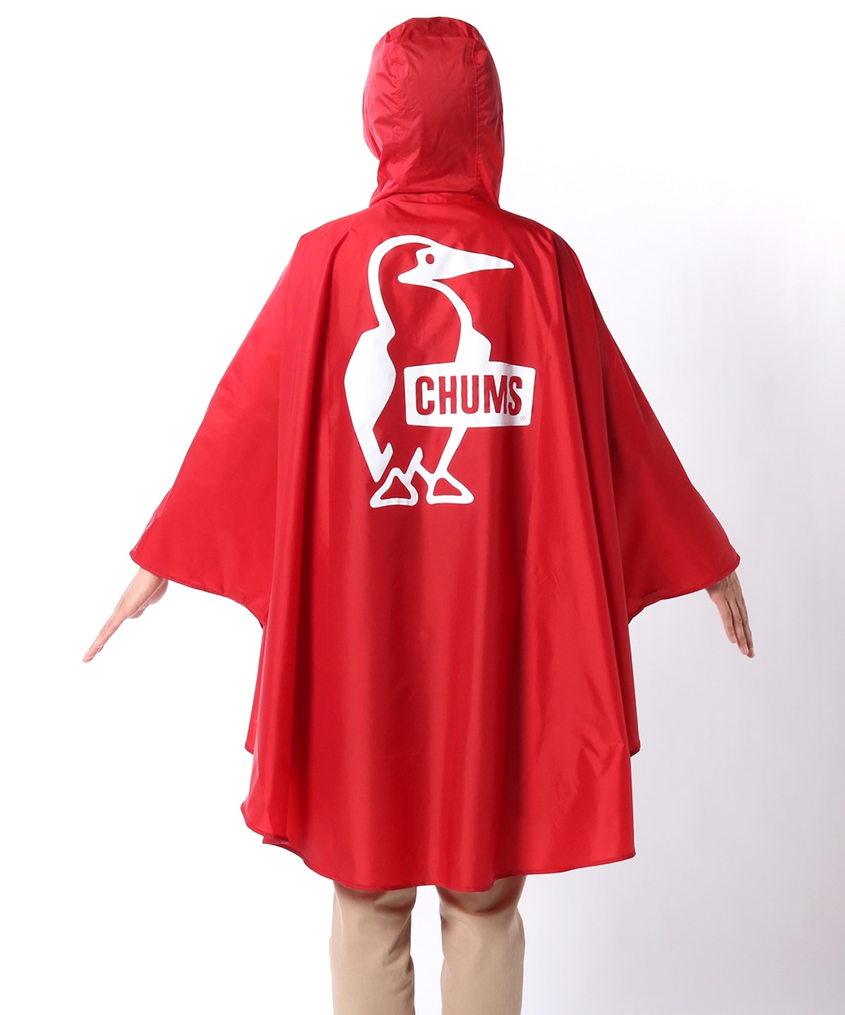Booby Poncho ブービーポンチョ ポンチョ レインウェア M Red ジャケット アウター Chums チャムス アウトドアファッション公式通販