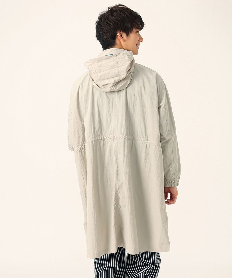 XL/CAMPIONE ロングドローコード コットン コーチジャケットbeige