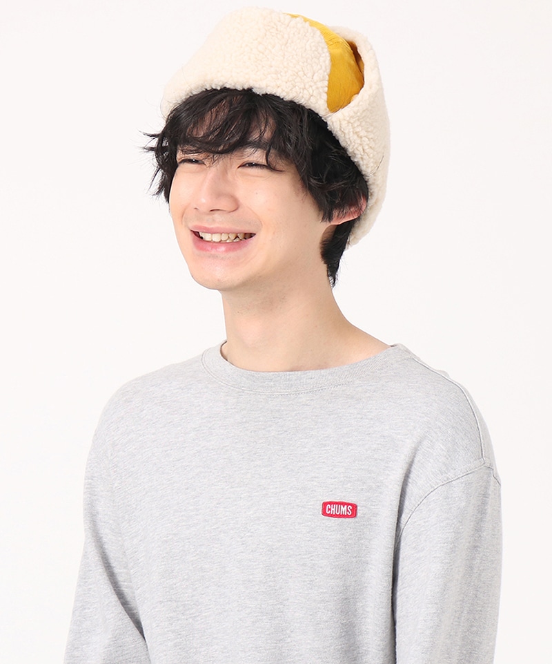 Corduroy Flight Cap コーデュロイフライトキャップ 帽子 キャップ Free Beige 帽子 Chums チャムス アウトドアファッション公式通販