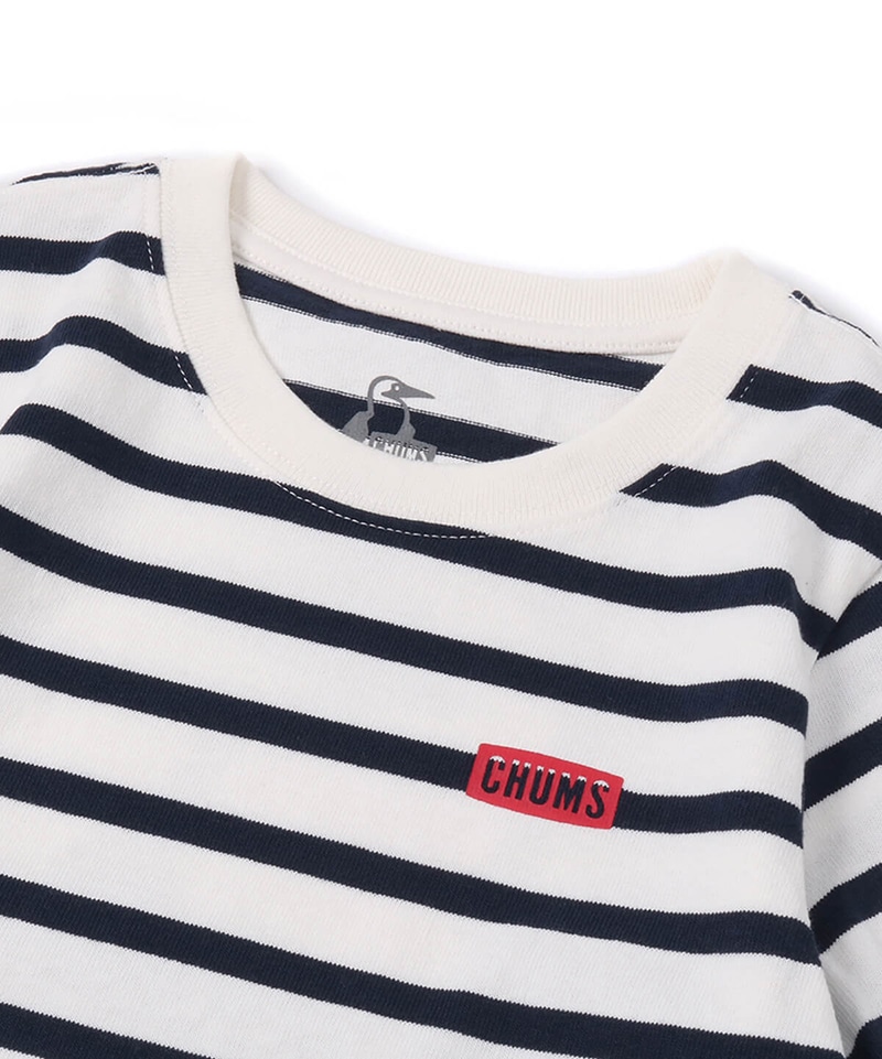 Kid S Booby Logo T Shirt キッズブービーロゴtシャツ キッズ Tシャツ Kid Sm White Navy キッズ Chums チャムス アウトドアファッション公式通販