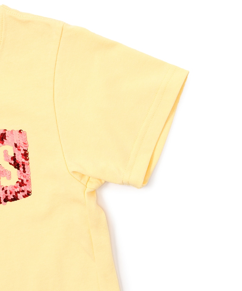 Kds CHUMS Logo Spangle T-Shirt(キッズチャムスロゴスパンコールTシャツ(キッズ｜Tシャツ))