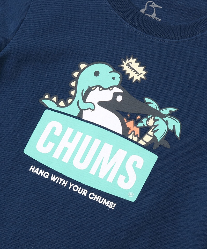 チャムスコ Dinosaurs Booby L/S T-Shirt(【限定】チャムスコダイナソーブービーロングスリーブTシャツ(キッズ/ロングTシャツ))