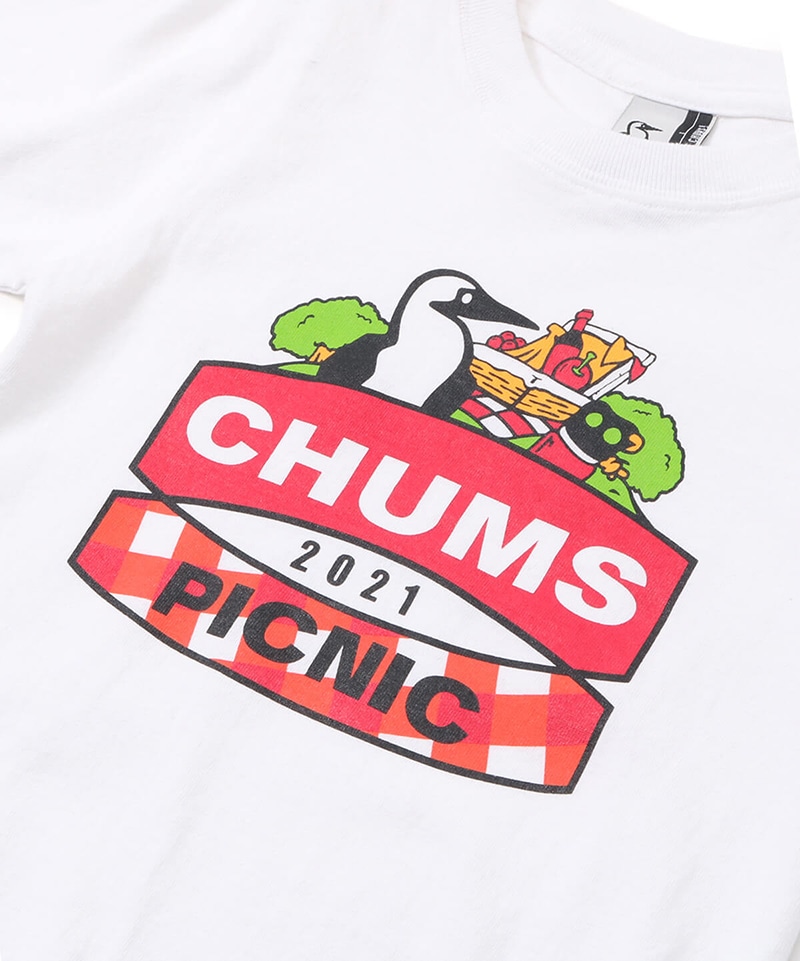 Kid S Chums Picnic 21 L S T Shirt 限定 キッズチャムスピクニック21ロングスリーブtシャツ トップス ロンt Kid Sm 100 115 White キッズ Chums チャムス アウトドアファッション公式通販