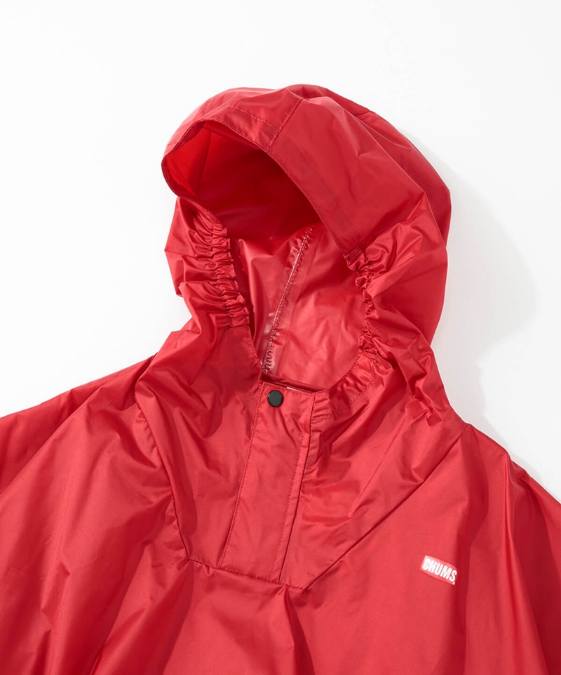 Kid S Booby Poncho キッズブービーポンチョ ポンチョ レインウェア Kid Sm Red キッズ Chums チャムス アウトドアファッション公式通販