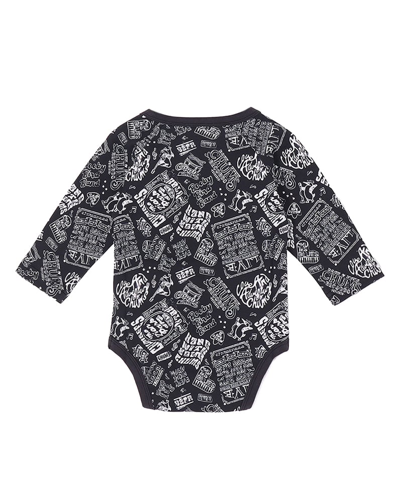 Baby Patterned L/S Gift Set(ベビーパターンドロングスリーブギフトセット(ベビー|ロンパース|スタイ))