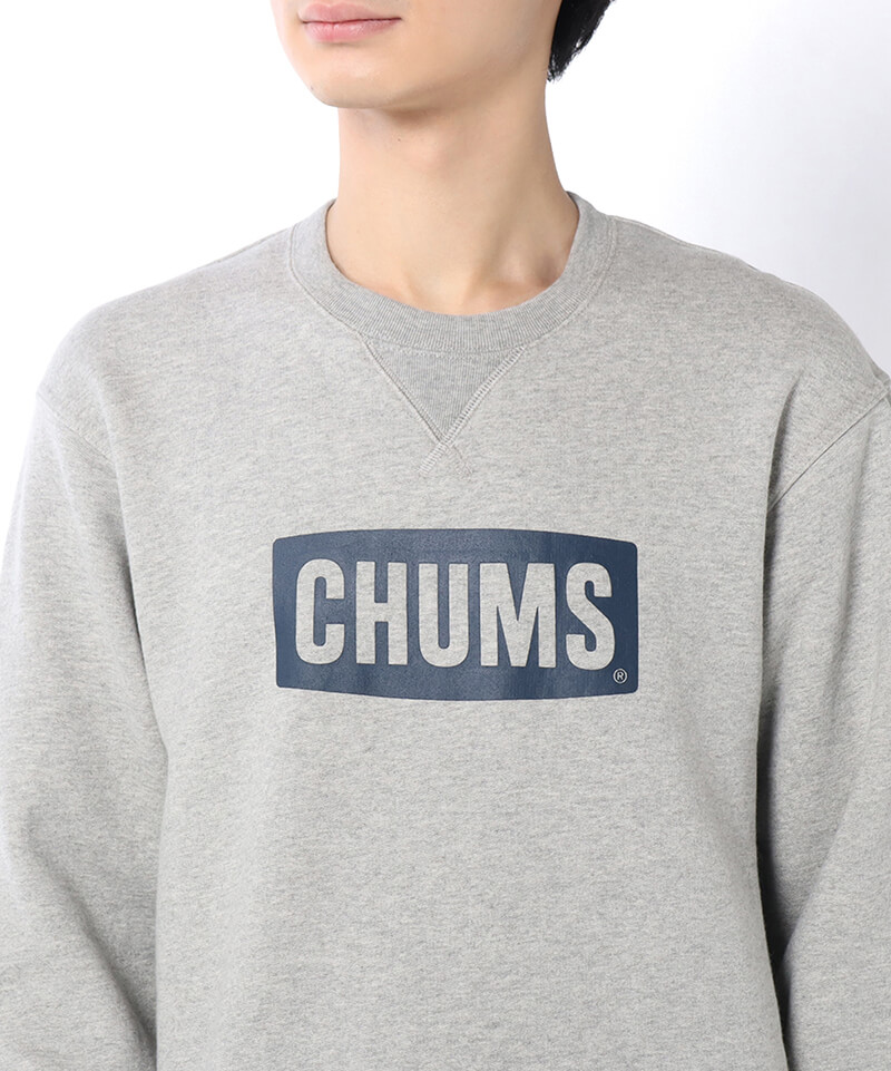CHUMS Logo Crew Top/チャムスロゴクルートップ(トップス/スウェット)(M Black ×Blue): トップス|CHUMS(チャムス )|アウトドアファッション公式通販