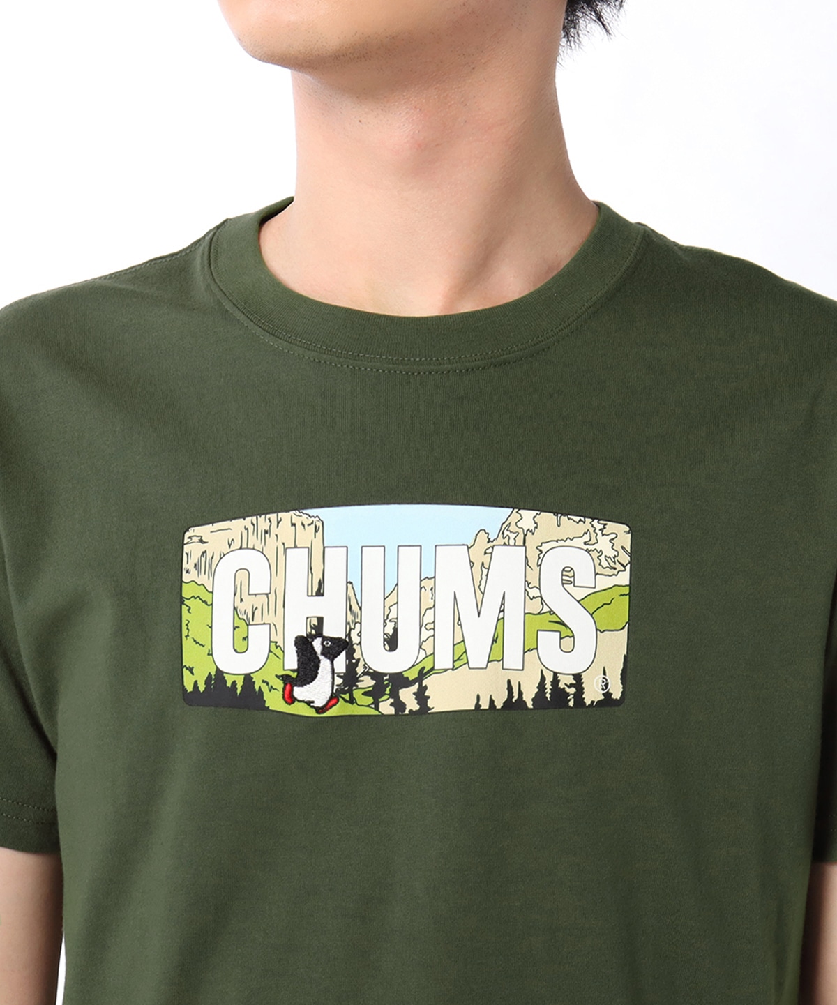 Mountain Chums Logo T Shirt マウンテンチャムスロゴtシャツ トップス Tシャツ M Khaki トップス Chums チャムス アウトドアファッション公式通販