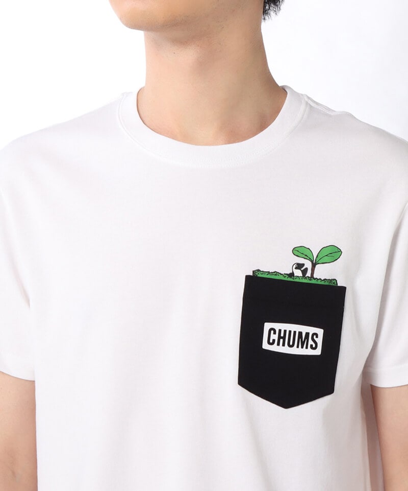 Compost Pocket T-Shirt/コンポストポケットTシャツ(トップス/Tシャツ)(M White): トップス|CHUMS(チャムス)| アウトドアファッション公式通販