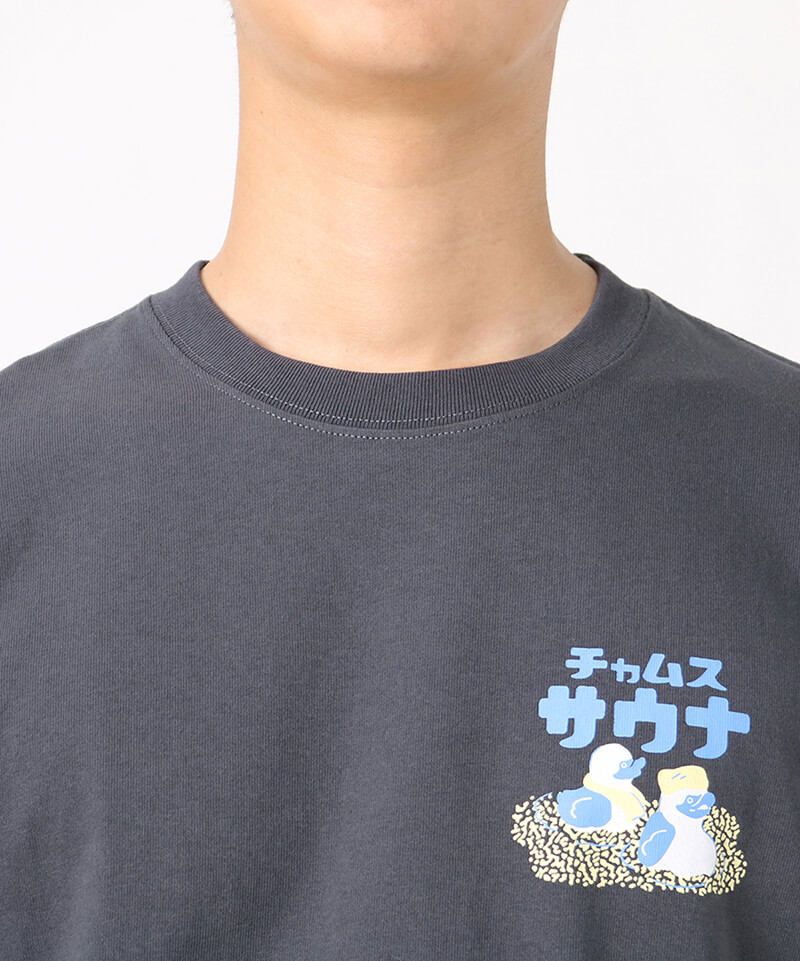 チャムス　サウベニア　オールナイトサウナ　Tシャツ　Mサイズ　巾着付き