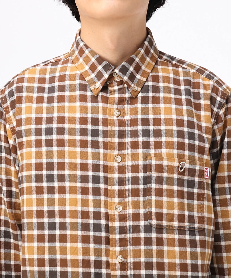 Nel Shirts ネルシャツ シャツ トップス M Brown トップス Chums チャムス アウトドアファッション公式通販 Nel Shirts ネルシャツ シャツ トップス M Brown トップス Chums チャムス アウトドアファッション公式通販