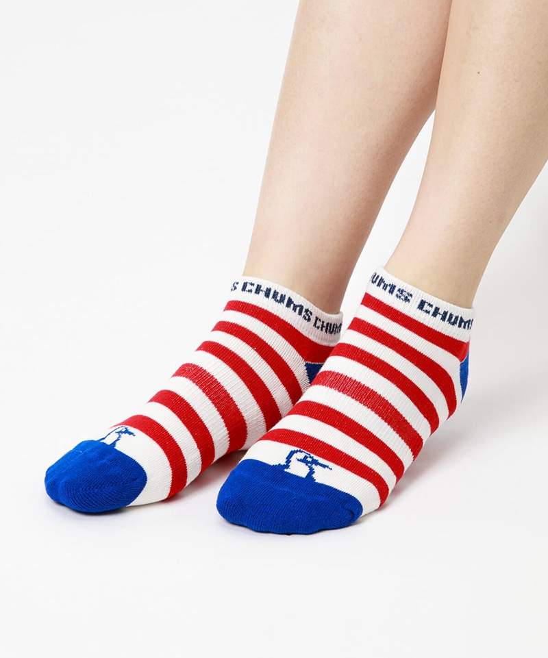 3P Border Ankle Socks/3Pボーダーアンクルソックス（ソックス/靴下）(M カラーなし):  フットウェア|CHUMS(チャムス)|アウトドアファッション公式通販