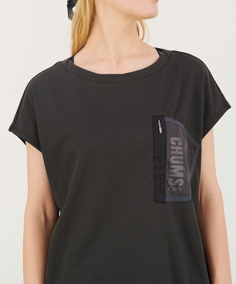 CHUMS x CW-X Womens Sleeveless T-Shirt/チャムス x CW-X ウィメンズスリーブレスTシャツ(トップス/Tシャツ)(Womens  M Black): トップスCHUMS(チャムス)|アウトドアファッション公式