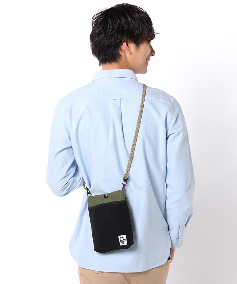 Recycle Mesh Pocket Shoulder リサイクルメッシュポケットショルダー ショルダーバッグ サイズなし Black バッグ Chums チャムス アウトドアファッション公式通販