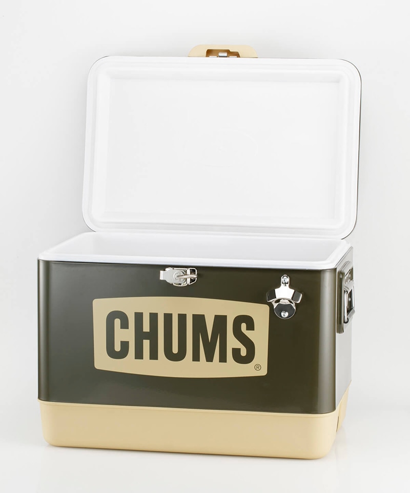 CHUMS Steel Cooler Box 54L(チャムススチールクーラーボックス54L(アウトドア/キャンプ用品))