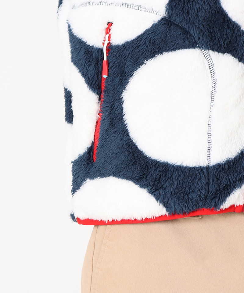 Elmo Fleece Full Zip Parka/エルモフリースフルジップパーカー(アウター／フリース)(M Nautical  Dots/Navy): ジャケット｜アウター|CHUMS(チャムス)|アウトドアファッション公式通販