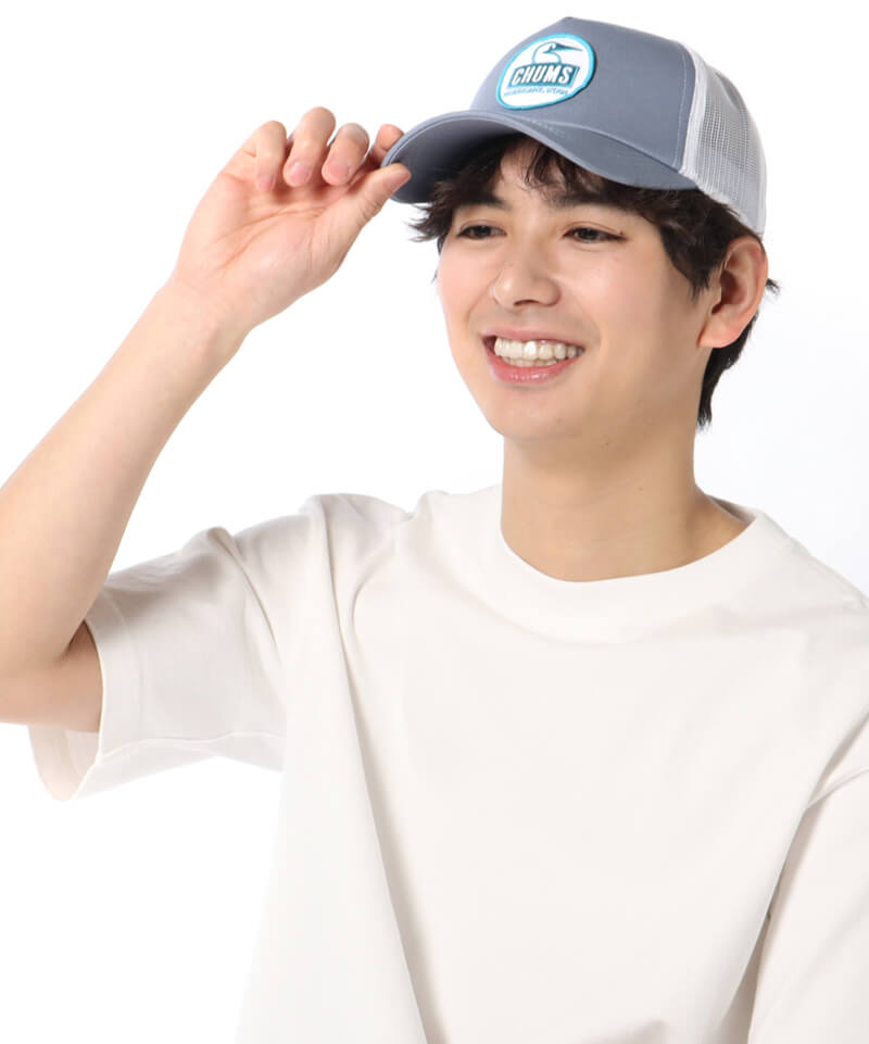 Booby Face Mesh Cap/ブービーフェイスメッシュキャップ(帽子｜キャップ)(Free Sky): 帽子|CHUMS(チャムス )|アウトドアファッション公式通販