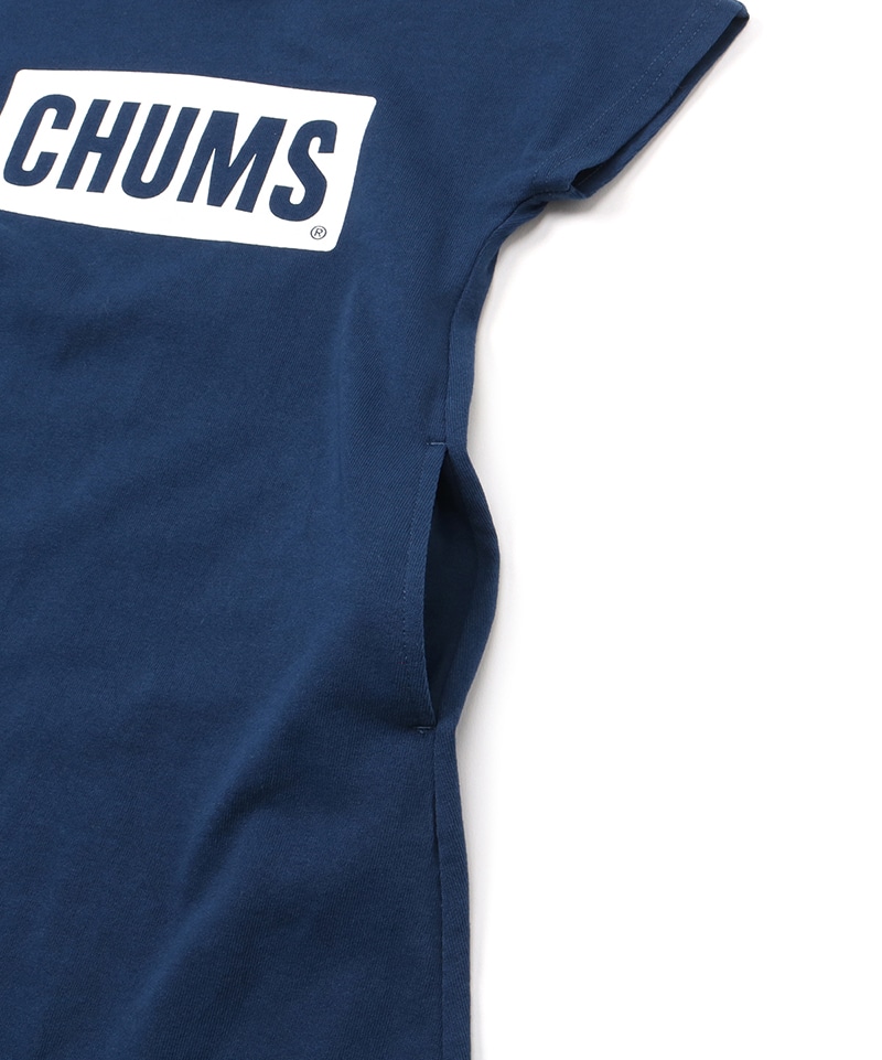 Kid's CHUMS Logo Dress/キッズチャムスロゴドレス(キッズ/ワンピース)(Kid'sM Navy×White): キッズ|CHUMS (チャムス)|アウトドアファッション公式通販