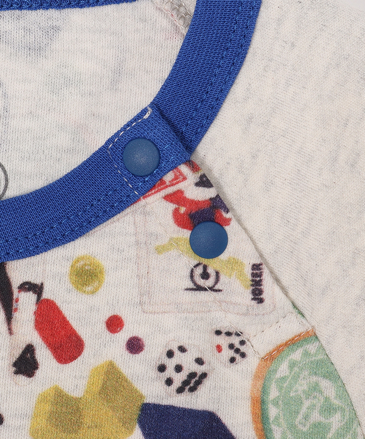 Baby Patterned L/S T-Shirt(ベビーパターンドロングスリーブTシャツ(ベビー|ロングTシャツ))