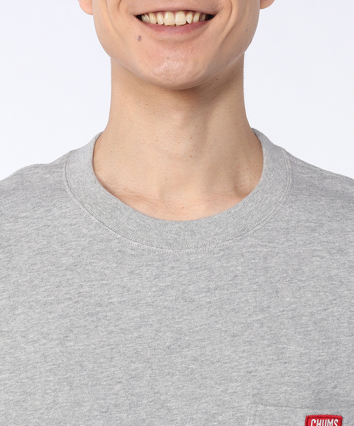stone  クルーネック スウェット size M カーゴポケット Keystone L/S Pocket Crew Top|CHUMS(チャムス)|アウトドア