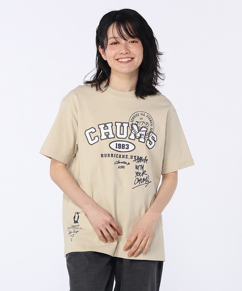 守矢努CHUMS College T-Shirt|CHUMS(チャムス)|アウトドアファッション