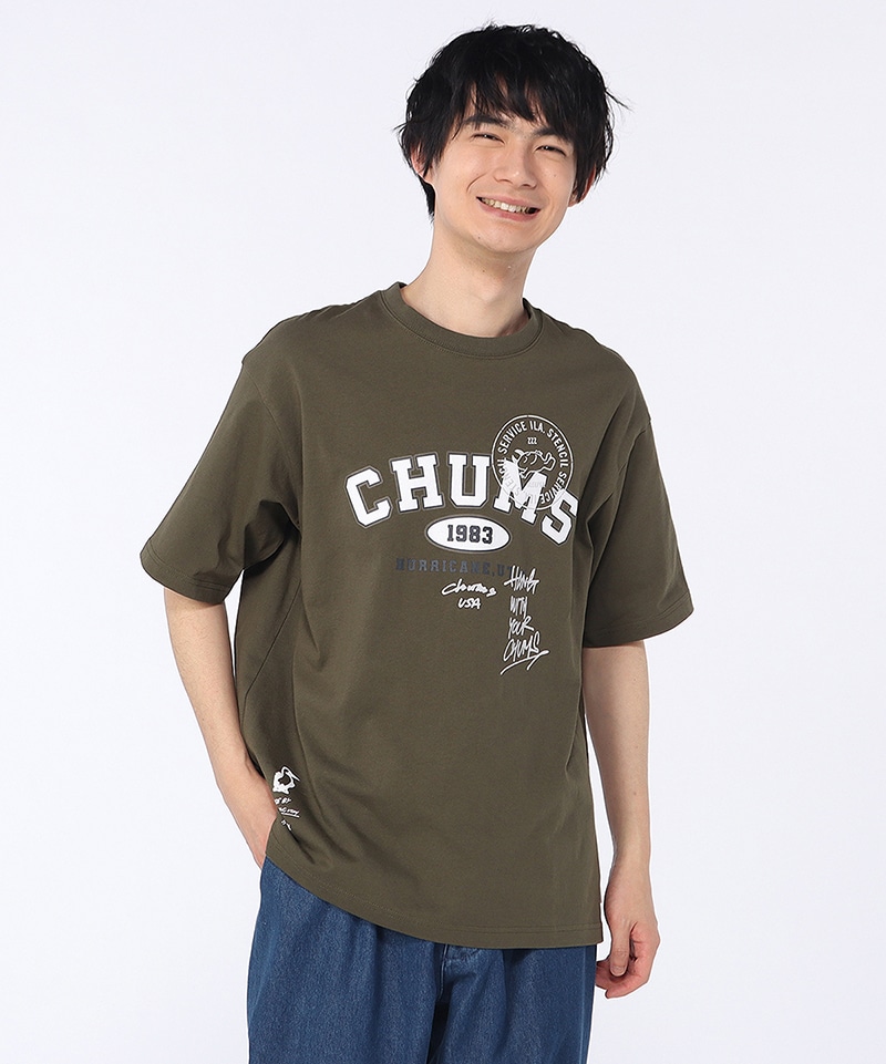 守矢努CHUMS College T-Shirt|CHUMS(チャムス)|アウトドアファッション