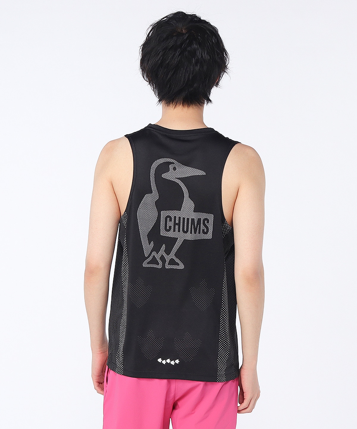 エヌハリfor ÉDIFICE Wool No Sleeve Tee Running Engineer Sleeveless Shirt|CHUMS(チャムス)|アウトドア