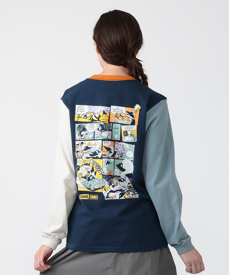 CHUMS Comics Pocket Brushed L/S T-Shirt|CHUMS(チャムス)|アウトドア