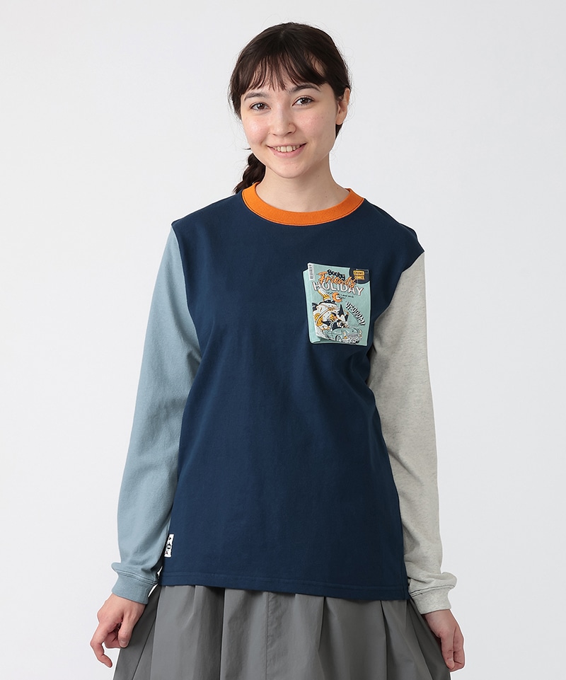 CHUMS Comics Pocket Brushed L/S T-Shirt|CHUMS(チャムス)|アウトドア