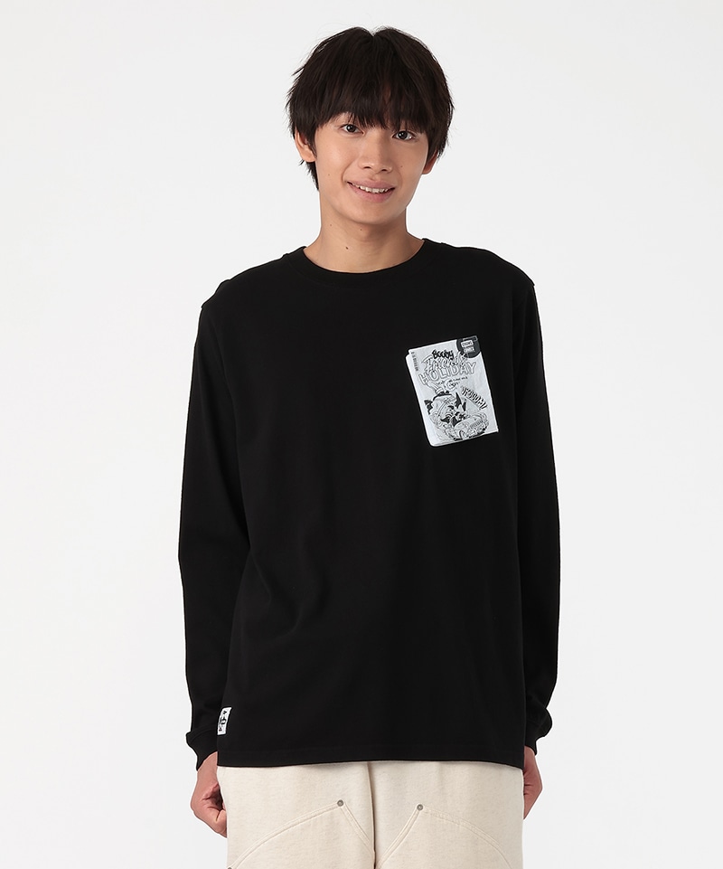 CHUMS Comics Pocket Brushed L/S T-Shirt|CHUMS(チャムス)|アウトドア